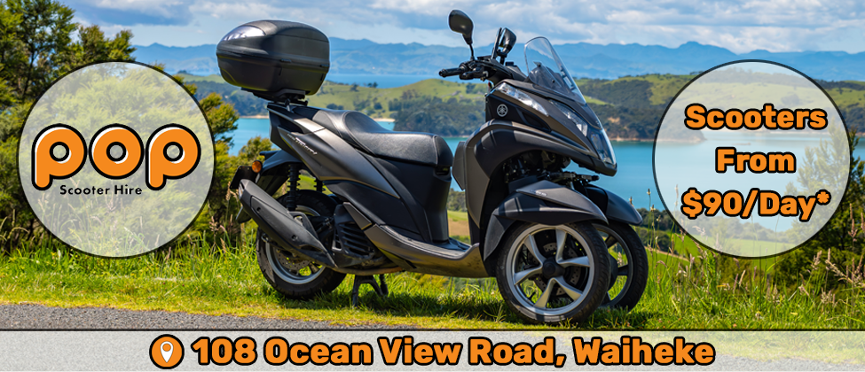 POP Scooter Hire | Logo | Waiheke.co.nz